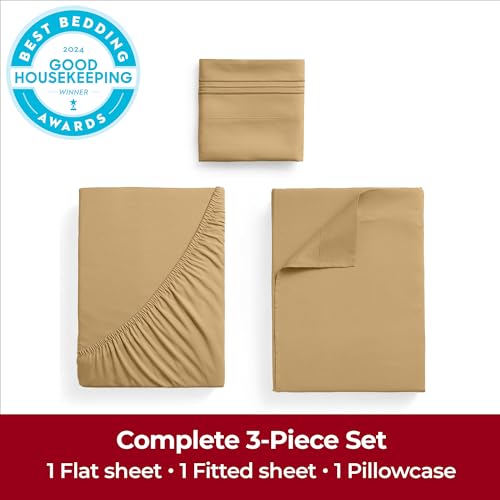 image for Mellanni Twin XL Sheets Set - 3 PC Iconic Collection Bedding - Hotel L