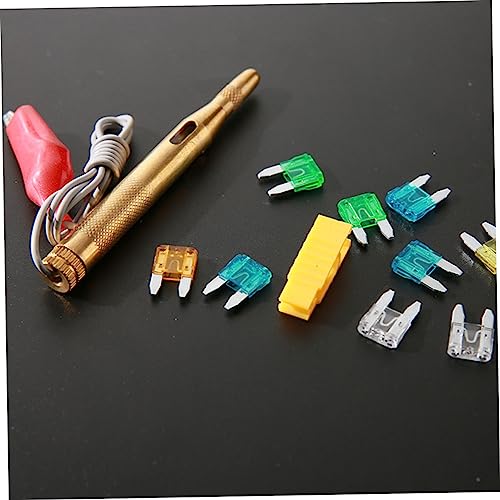 Kit de probador de fusibles para automóvil, 60 piezas, 5-30 A, tipo de inserción con carcasa de zinc y plástico miniatura 7