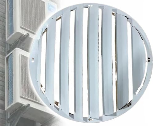 Protection pour climatiseur extérieur rond face au vent fort