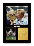 ✯ UN REGALO CHE Adoreranno - Segna un asso di livello mondiale con questa foto stampata firmata di uno dei giocatori di tennis più famosi al mondo, Boris Becker. Il miglior regalo per loro e i migliori match point per regalare a te!