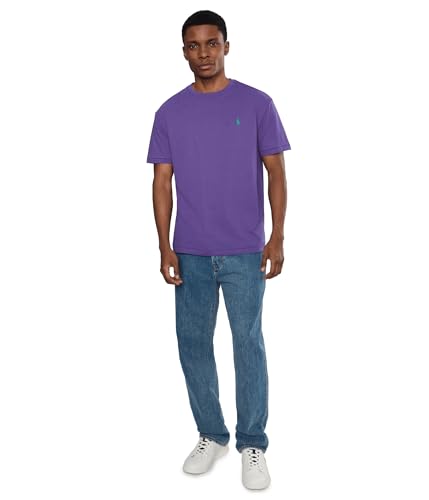 Image of POLO RALPH LAUREN, Men's, Classic Fit Jersey Crewneck T-Shirt, Cabana Purple, Medium