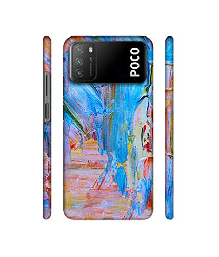 Image of Amazon Brand - Solimo Designer Light Multicolor Canvas 3D Printed Hard Back Case Mobile Cover for Mi Poco M3