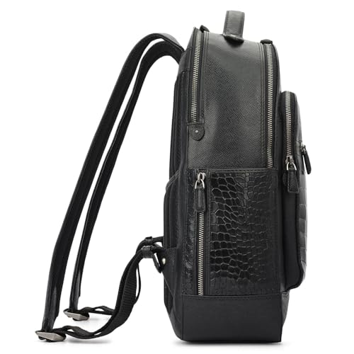 Image of Da Milano Premium Leather Backpack for Men - Fits Upto 14 inch Laptop (RCB-10002C)