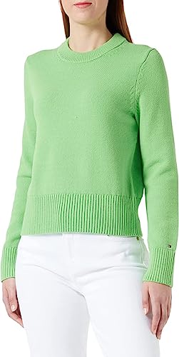 Tommy Hilfiger Damen Pullover 1985 Strickpullover, Grün (Spring Lime), 3XL