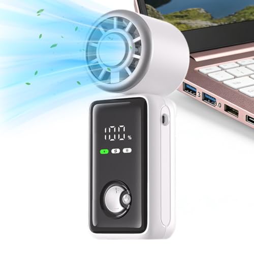 Ventilador de cuello portátil multifunción con batería recargable de larga duración 6