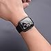 baozai 2 Pack Tempered Glass Screen Protector Compatible with Apple Watch 44mm Case, Full Coverage Hard iWatch Case for Series 6/5/4/SE, Black