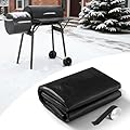 PWABOSE Thermal Blanket for Grill, 35x40 Inch Heavy-Duty Smoker Grill Insulation Cover for Winter Cooking, Pellet Grill Heat Shield for Traeger Stoves, Cuttable DIY Insulated Blanket