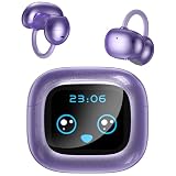 NE32 AI Cuffie Traduzione Simultanea,Cuffie Traduttore 3 in 1 con 165 lingue e 9 modalità di traduzione,Open Ear a Clip Traduttore Simultaneo Vocale,Bluetooth 6.0 con schermo LCD per Viaggi/ Affari
