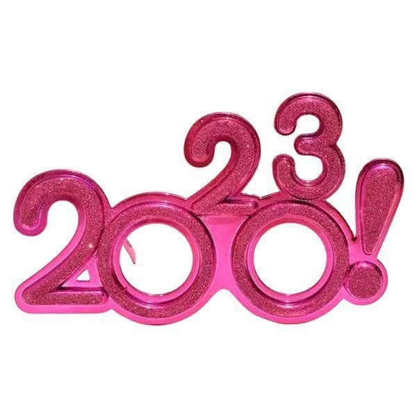 Tachiuwa 2x Celebration Glasses for New Year Party Supplies 2023 Fun Accessories for Adults
