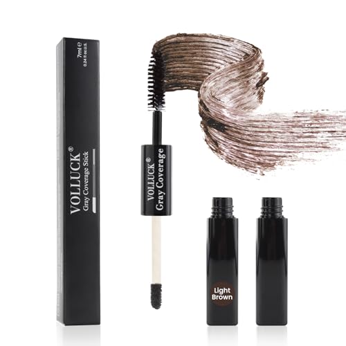 Root Touch Up Stick, Instant Gray Hair Cover Concealer, 2-In-1 Double Head Hair Color Finishing...