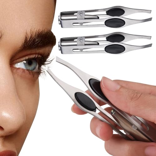 Pince à épiler pour femme | avec épilation professionnelle légère en acier inoxydable | Tondeuse pour sourcils, cils, poils du visage – pour...