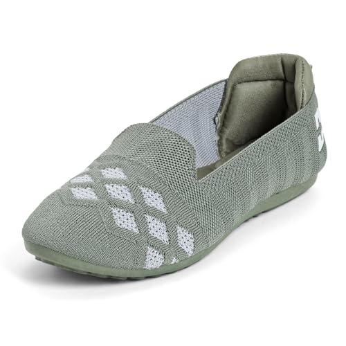 Image of DOCTOR HEALTH SUPER SOFT Women Breathable Knit Running Shoe | Lightweight Slip-On Casual Shoes | Comfortable Walking Loafers Anti-Slip Everyday Wear Footwear