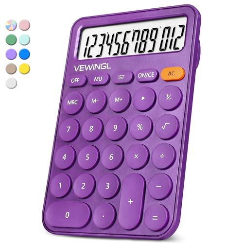 Image of Standard Calculator 12 Digit,6.2 * 4.2in Desktop Large Display and Buttons,Calculator with Large LCD Display for Office,School, Home & Business Use,Automatic Sleep,15 Tilt Screen