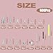XKCWXY 600 Sets Punk Studs and Spikes Kit，8 Size Cone Spikes and Square Pyrami Studs for Clothing,Metal Tree Spikes Studs for Leathercraft and Punk Style Clothing Accessories DIY Craft Decoration