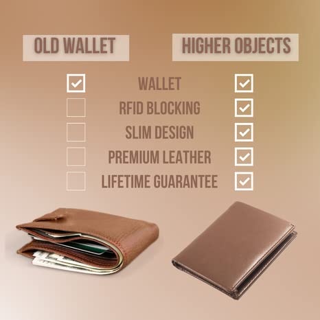 Genuine Leather Mens Slim Wallet - Genuine Leather Bifold RFID Wallet Holds 12 Cards and Lasts for Lifetime - Minimalist Easy Access Wallets for Men (Brown)4
