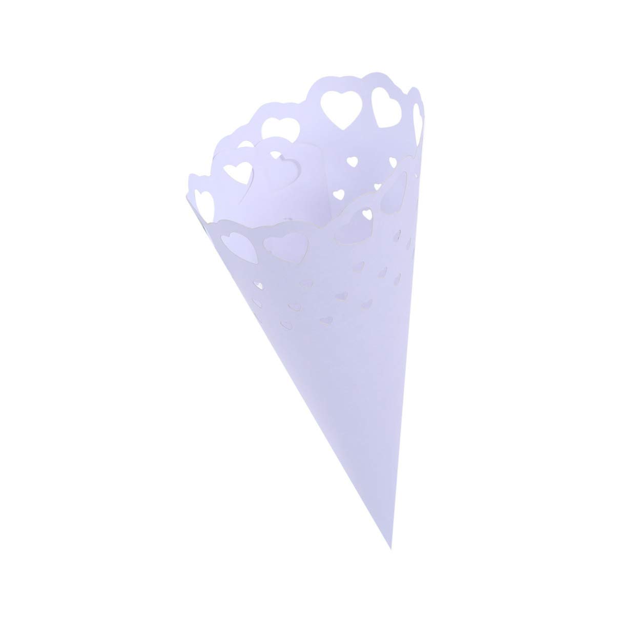 100 Pièces Papier D'emballage De Fleurs Papier D'emballage En Dentelle Évider Blanche D'amour