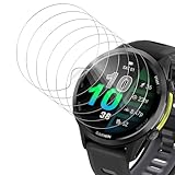 HidWee Schutzfolie Kompatibel mit Garmin Forerunner 970 / Forerunner 570 47mm Bildschirmschutzfolie, 6 Stück TPU Bildschirmschutz, Blasenfrei, [Nicht-Glas] HD Anti-Kratzen Sensitive Touch Folie