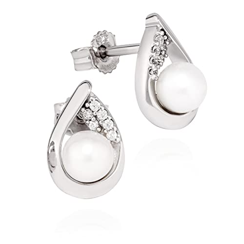 Boucles d'oreilles perles d'eau douce NKlaus, le cadeau idéal pour femme