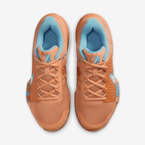 Nike Zoom Challenge Women's Pickleball Shoes (FQ4155-802, Copper Moon/Monarch/Denim Turquoise/Glacier Blue)4