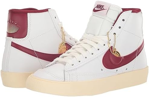Nike Women's Blazer Mid '77 SE Shoe, White Team Red Muslin Mtlc Gold Star, 10 Review | Image 5