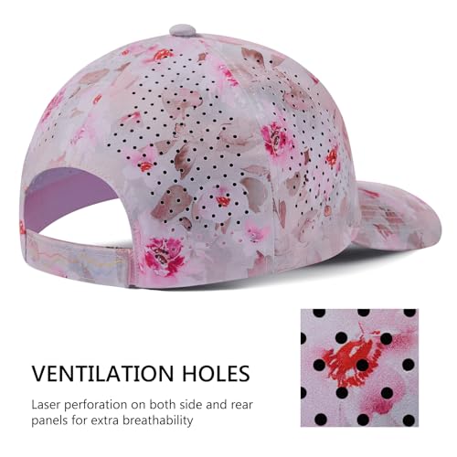 Image of UPF 50+ Performance Water Resistant Baseball Cap Lightweight Breathable Hat Golf Running Boat Hiking for Men Women