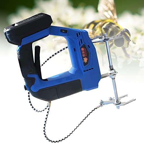 Luckyzl Agitador de Abejas Eléctrico Portátil, Máquina de Eliminación de Abejas, Marco de Nido de Colmena, Agitador de Colmena, Herramientas de Apicultura (Color : Blue)