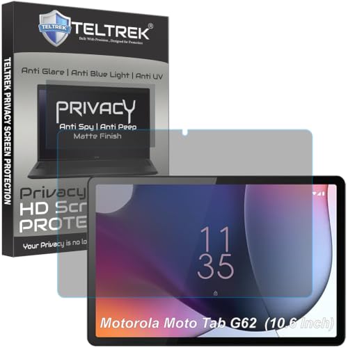 Image of Privacy Matte Anti Peep Screen Guard Compatible With Motorola Moto Tab G62 (10.6 inch Inch Tablet) Anti Spy Screenguard Not a Tempered Glass Screen Protector