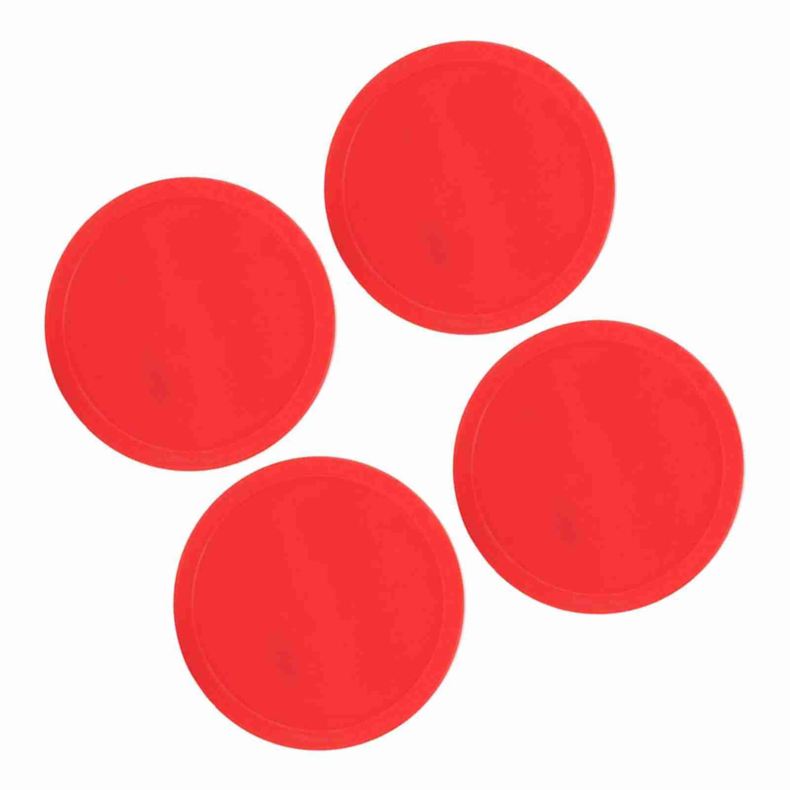 Naroote Dischi da Hockey in Plastica di Alta qualità Accessori di Ricambio Leggeri e di Lunga Durata Giocatori Professionisti per Adulti 4 Pezzi (Medio (75 mm))
