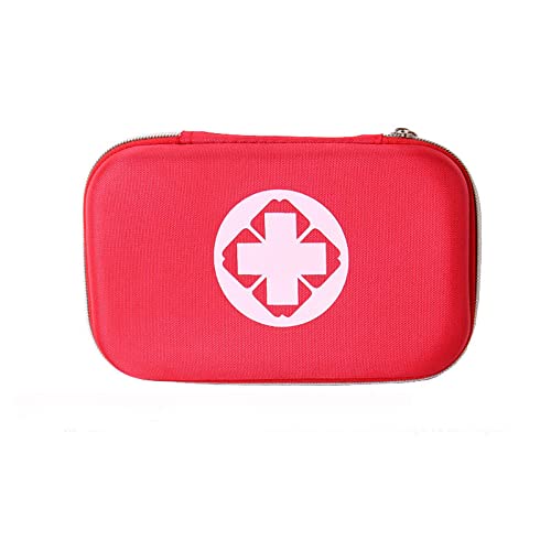 Image of CRUVURBI First Aid Emergency Kit Case Car Bike Home Office Medical Bag Portable Outdoor Travel Sports Emergency Medical Treatment Hard Cover