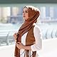 12 Stück Hijab Nadeln, Perlen-Sicherheitsnadeln für Damen Schal-Nadeln Clips Hijab-Schal-Clips Kopftuch-Perlennadeln Dekorationsclip-Sicherheitsnadeln für Damen-Schmuckzubehör (Schwarz, Weiß, Gold)