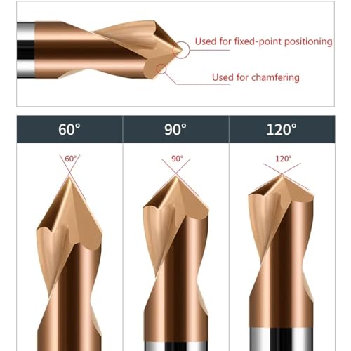 Image of Spot Drill Carbide Center Bit 90 1.0~12.0mm Steel HRC55 Chamfer Location Prepare Guide Pilot Hole CNC Machine Tool SGR Series 11PCS