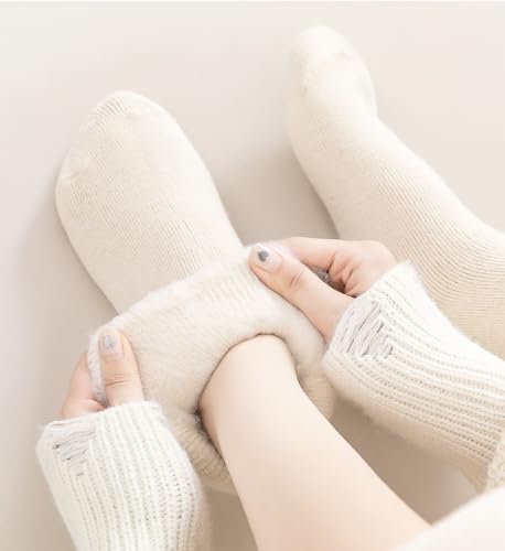 Image of KANAV Women's Warm Winter Thermal Socks - Thick, Soft, Cute & Comfy Slouch Socks