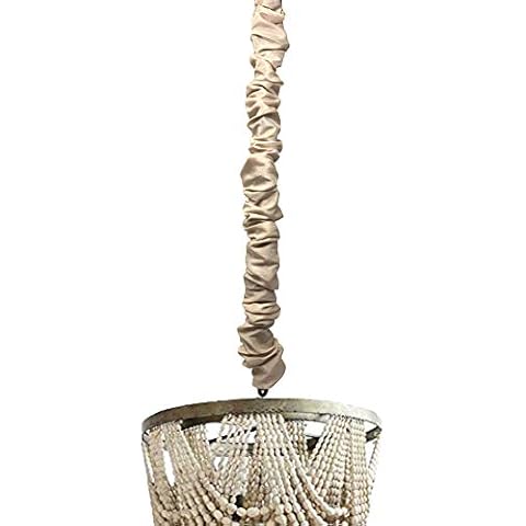 Cream Chandelier Chain Cover 6ft Long Alabaster Cover
