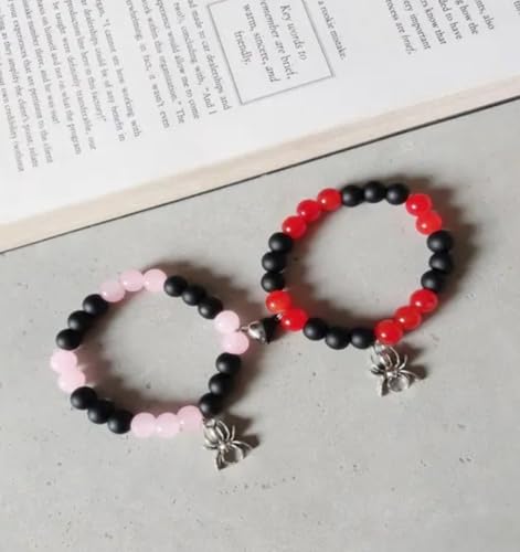 Image of Spiderman Kitty Magnetic Friendship Bracelets, Couple's Bracelets, Valentine's Day Gifts for BFF, BF, GF, Women, Men, Girls, Kids