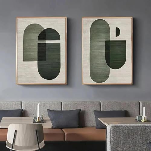 Toile murale texturée abstraite pour réchauffer un salon minimaliste