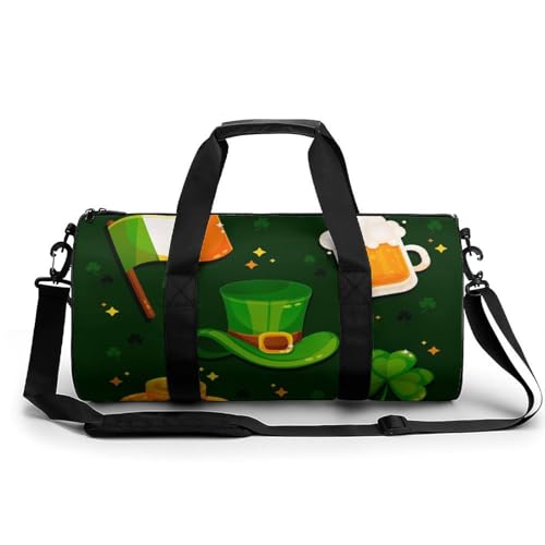 Sac de voyage Bière Shamrock pour camping et randonnée le week-end
