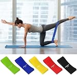 5 Resistance Levels Exercise Bands, Elastic Exercise Loop Bands for Home Fitness, Workouts, Strength Training, Gym, Fitness Workout Bands for Yoga, Stretching, Pilates