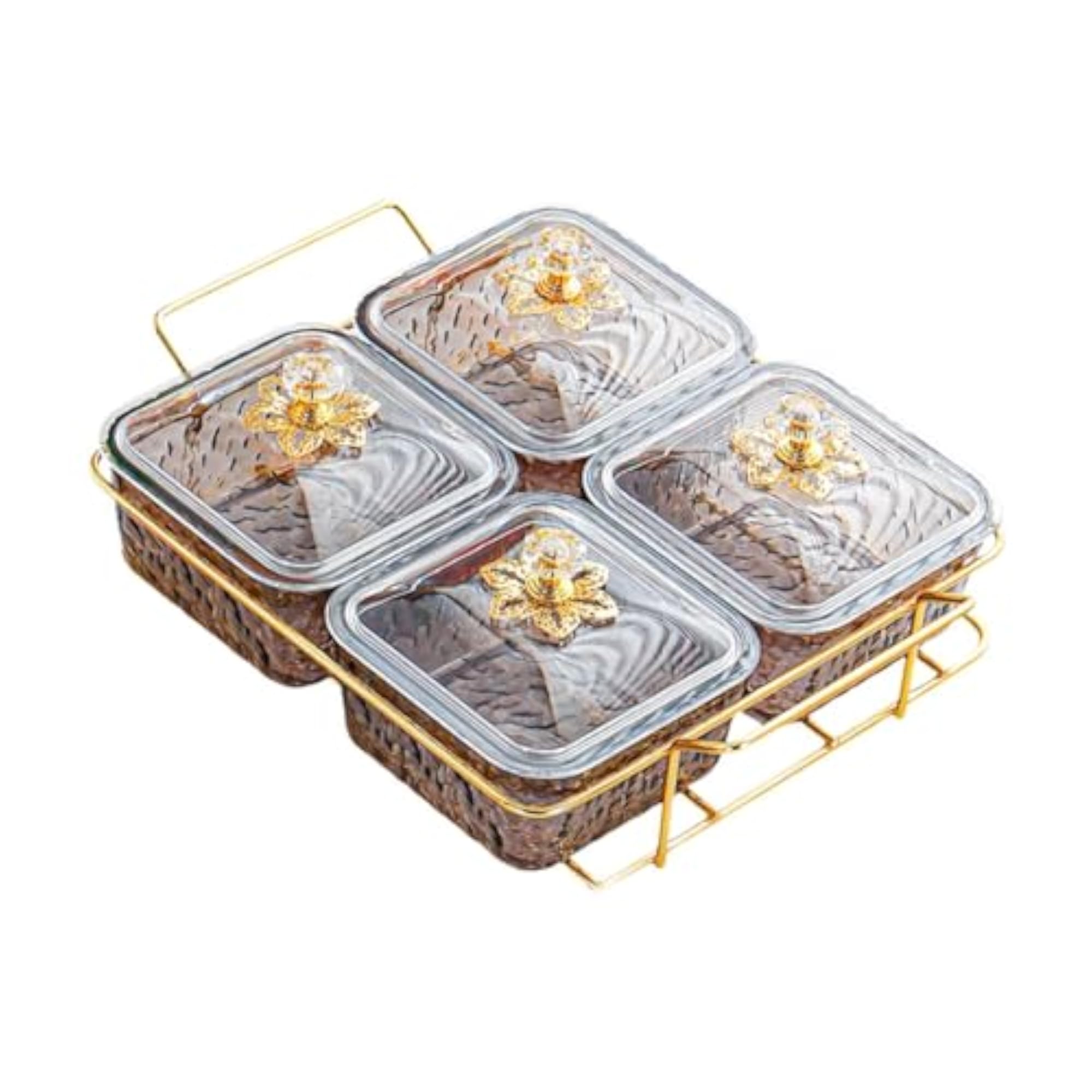 Dried Fruit Plate Multi Use with Rack Nut Tray