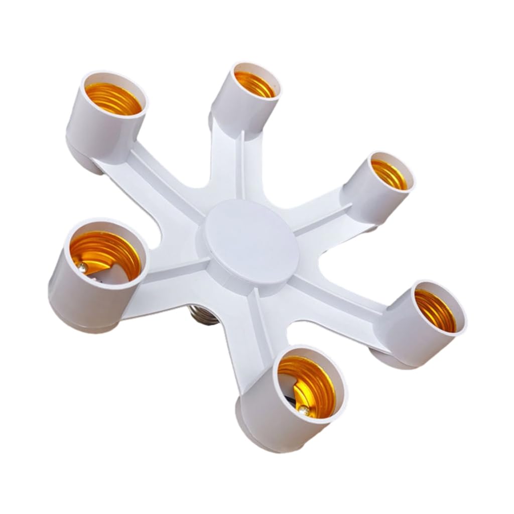Tsophreniq 2/3/4/5/6/ Light Bulb Socket Splitter, E26/E27 Light Socket Adapter Conventer, Standard Base LED Bulb