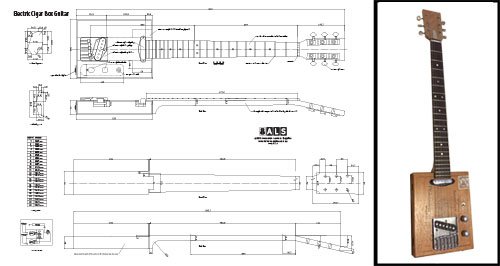 Amazon.com: Luthier Supplies 6-string Electric Cigar Box
