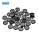 PATIKIL 19mm Plastic Book Binding Discs, 33 Pack Discbound Expansion Discs Round Binder Rings for DIY Notebook Planner, Black