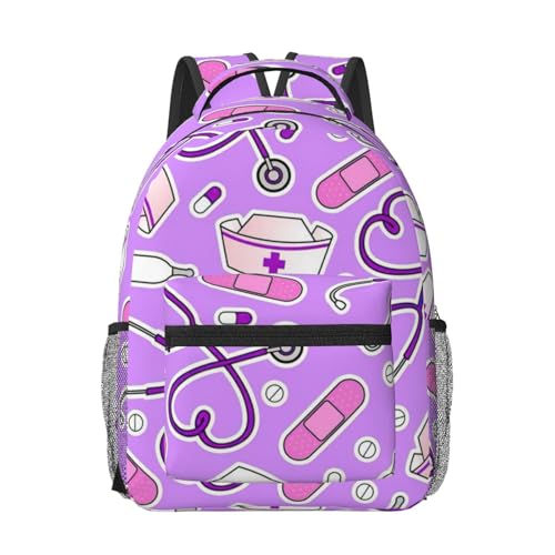 Sac à dos ordinateur portable imprimé violet pour emporter vos affaires de travail sans fatigue