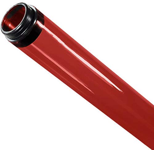 KastLite T8 Fluorescent 48\" Safety Sleeves | Red | Fits T8 Lamps Only | 1 1/4\" Diameter | 6 Pack
