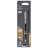 Parker IM Ballpoint Pen, Lacquer Black and Chrome Trim with Medium Point Black Ink Refill (1975554)
