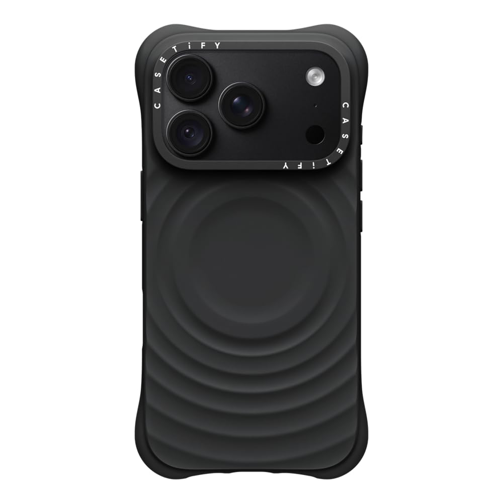 CASETiFY for iPhone 18 Pro Case - Ripple Compatible with MagSafe Black