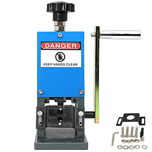 Manual Wire Stripping Machine Wire Gauge Range 0.06-1inch Wire Stripper Machine Speed 50FT/MIN Portable Copper Wire Peeler Machine for Scrap Copper Wire Cable Stripping