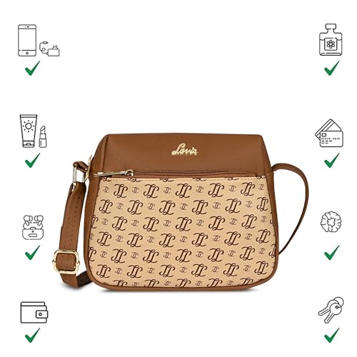 Image of Lavie Women's Mono LL Farah Crossbody Sling Bag | Ladies Purse Handbag | Gift for Women