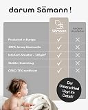 Sämann Jersey Spannbettlaken Spannbetttuch für Laufgitter 75x100 cm, Baumwolle grau