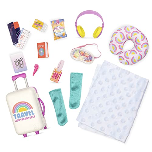 Glitter-Girls--Carry-On-Luggage-Set--Rolling-Suitcase-Headphones-and-Travel-Essentials--14-inch-Doll-Accessories--Toys-for-Kids-Ages-3-and-Up-15pcs