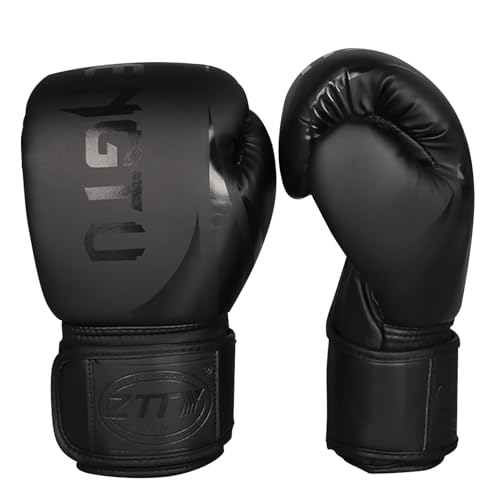 DAYONG Boxing Gloves for Men Women Kickboxing MMA Punching Gloves 10oz/12oz/14oz/16oz Boxing Training Gloves for Sparring Punch Bag Martial Arts Fighting Muay Thai. (Black 10oz)
